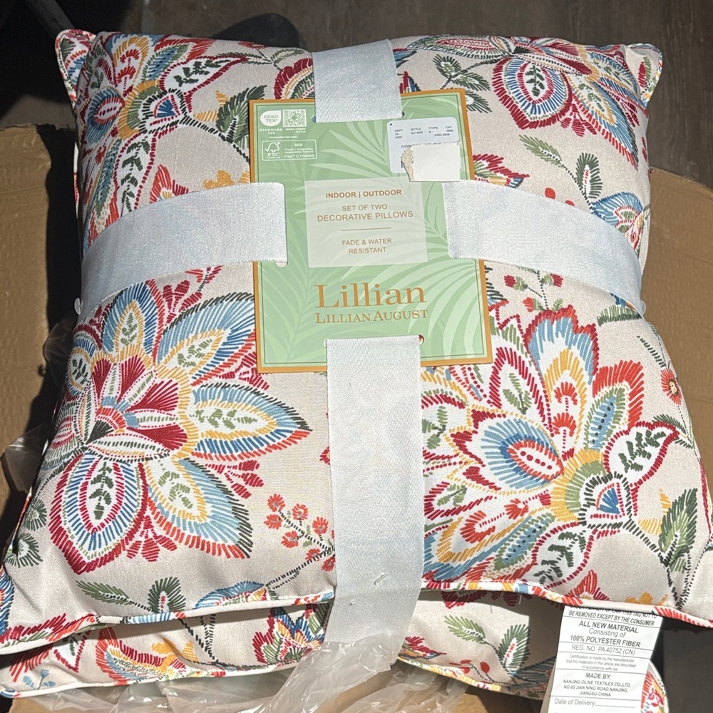 Floral Decorative Pillow Set - Multi